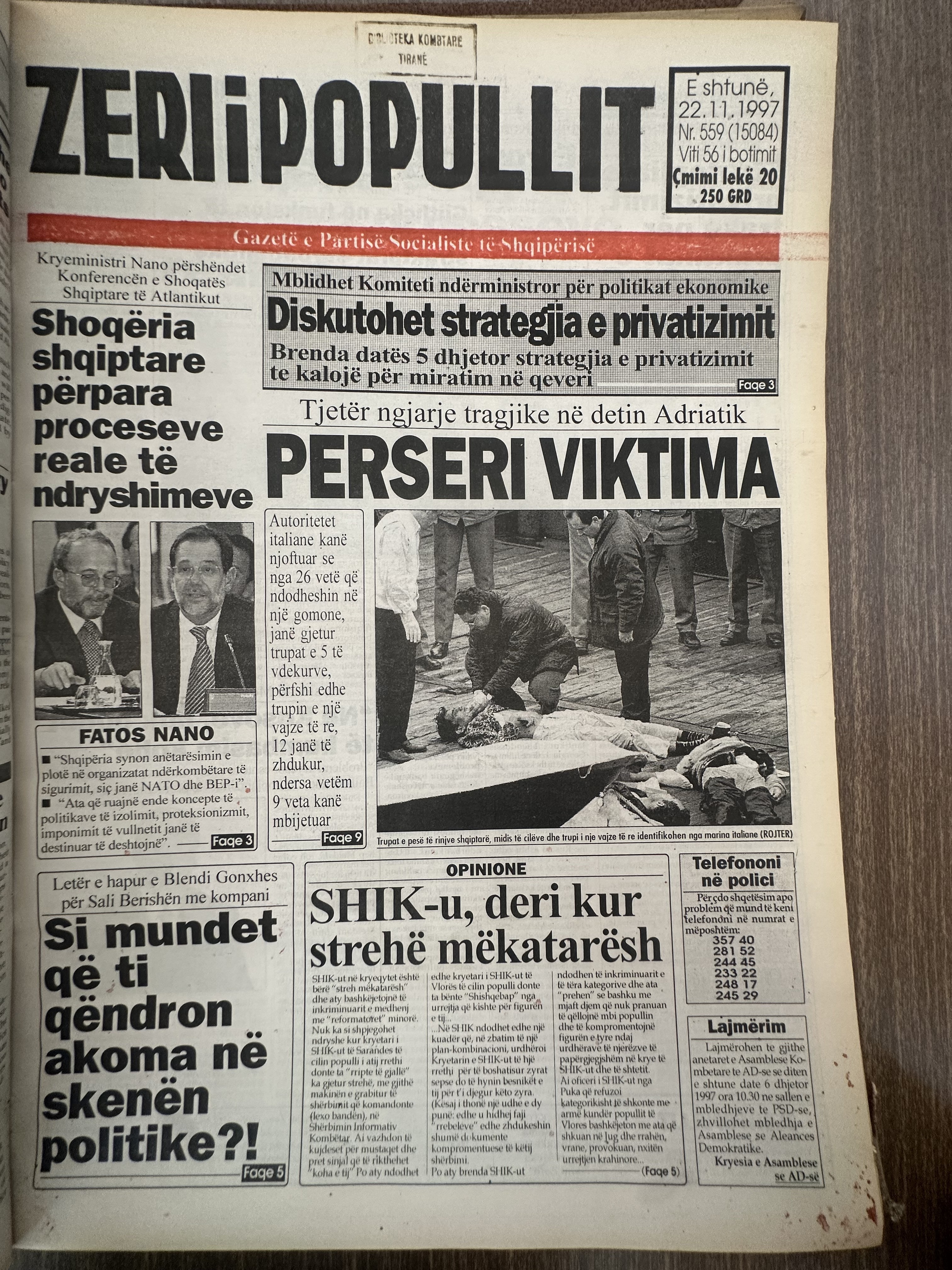 Zëri i Popullit 1997-11-22